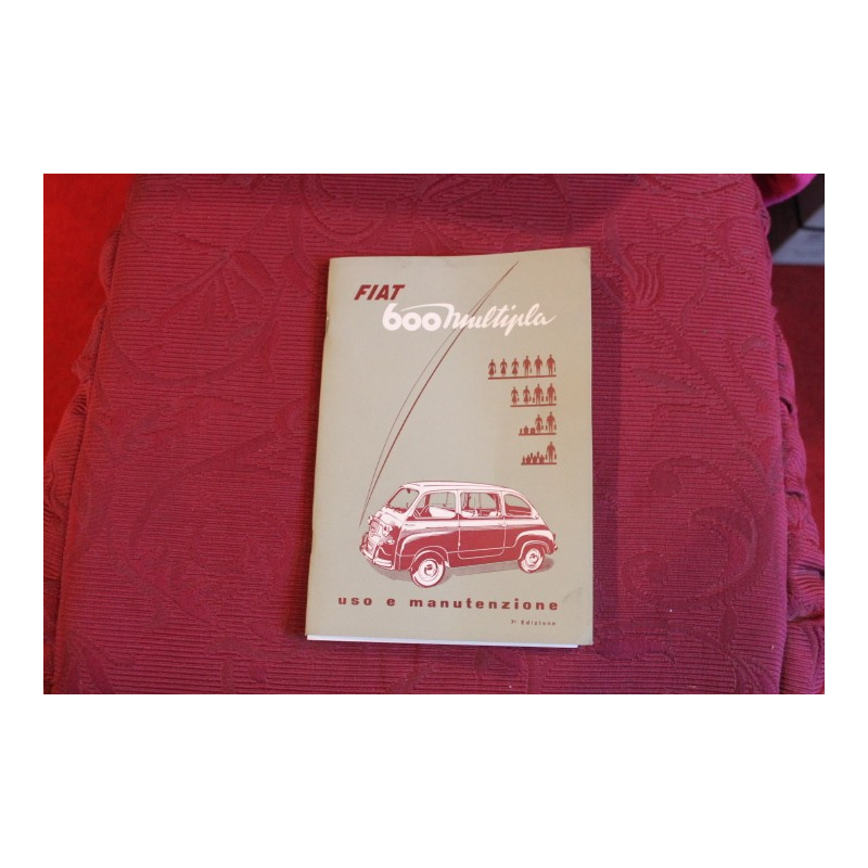600 D    LIBRETTO USO E MANUTENZIONE (7° EDIZIONE 1959)