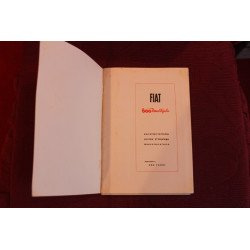 600 D    LIBRETTO USO E MANUTENZIONE (7° EDIZIONE 1959)