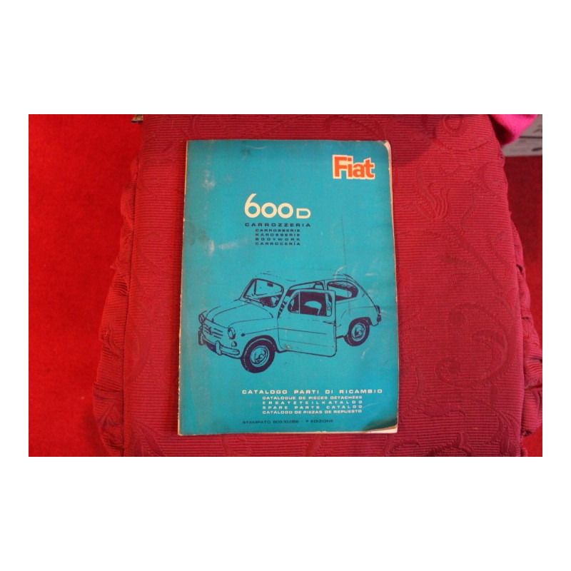 600 D    BODY SPARE PARTS CATALOGUE (1° EDITION 1964)