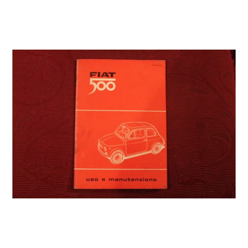 500 110F     USE AND SERVICE BOOK (24° EDITION 1965)