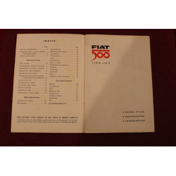500 110F     USE AND SERVICE BOOK (24° EDITION 1965)