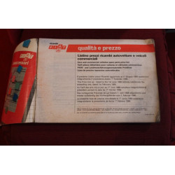 FIAT    LISTINI PREZZI RICAMBI AUTOVETTURE E VEICOLI COMMARCIALI (1.6.1989)