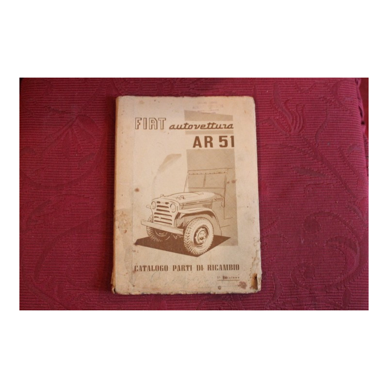 FIAT AR 51 (CAMPAGNOLA)     MECHANICS SPARE PARTS CATALOGUE (1° EDITION 1951)