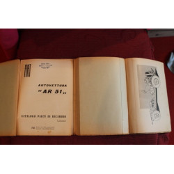 FIAT AR 51 (CAMPAGNOLA)     MECHANICS SPARE PARTS CATALOGUE (1° EDITION 1951)