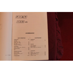 128 RALLY    DATI PRINCIPALI PER LE RIPARAZIONI (1971)
