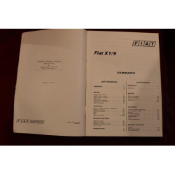 X 1/9       DATI PRINCIPALI PER LE RIPARAZIONI (1973)
