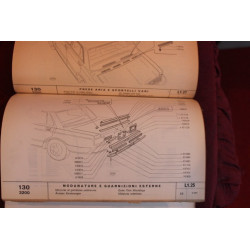 130  2300     BODY SPARE PARTS CATALOGUE (1°EDITION 1971)