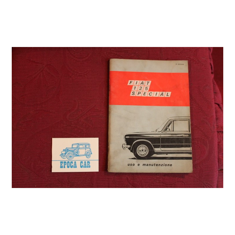 125 SPECIAL      LIBRETTO USO E MANUTENZIONE (2°EDIZIONE 1969)