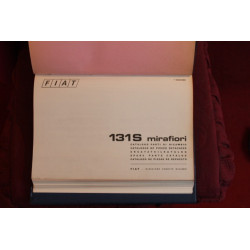 131 S  MIRAFIORI     MECHANICS SPARE PARTS CATALOGUE (1°EDITION 1974)
