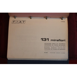 131  MIRAFIORI        MECHANICS SPARE PARTS CATALOGUE (1°EDITION 1974)