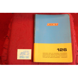 126      BODY SPARE PARTS CATALOGUE (1°EDITION 1972)