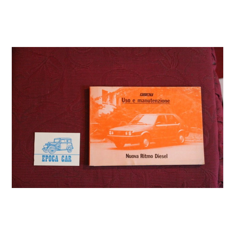 NUOVA RITMO DIESEL       USE AND SERVICE BOOK (2°EDITION 1982)