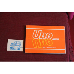 UNO      LIBRETTO USO E MANUTENZIONE (9°EDIZIONE 1989)