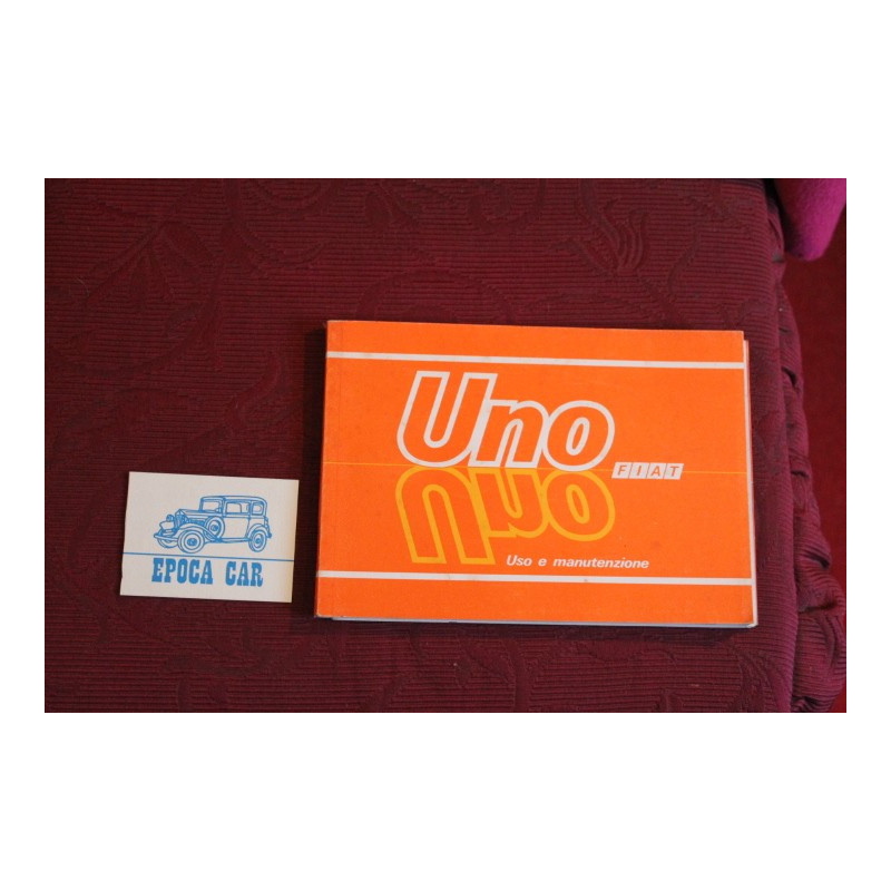UNO      LIBRETTO USO E MANUTENZIONE (9°EDIZIONE 1989)