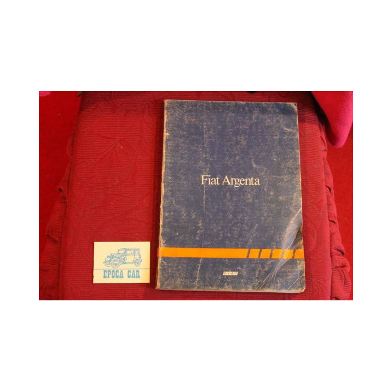 ARGENTA        MANUALE PER OFFICINA (1981) copertina con segni di usura, interno buono.