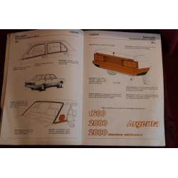 ARGENTA        MANUALE PER OFFICINA (1981) copertina con segni di usura, interno buono.
