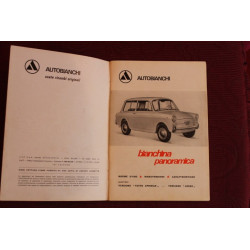 BIANCHINA PANORAMICA       LIBRETTO USO E MANUTENZIONE (18°EDIZIONE 1969)
