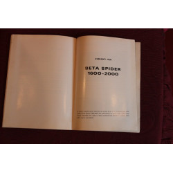 BETA COUPE' SPIDER 1600   2000      USE AND SERVICE BOOK (7°EDITION 1977)