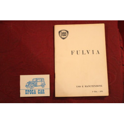 FULVIA     LIBRETTO USO E MANUTENZIONE (3° EDIZIONE 1970)