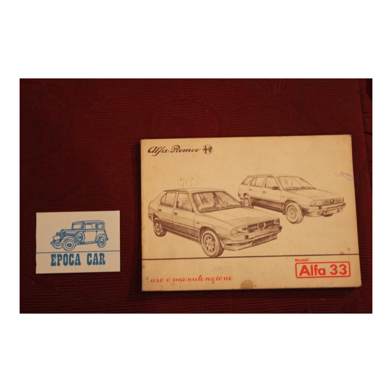 ALFA 33         LIBRETTO USO E MANUTENZIONE (1985)