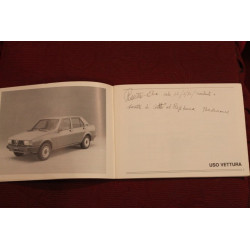 GIULIETTA     LIBRETTO USO E MANUTENZIONE (1980) qualche scritta all' interno, per il resto in buono stato