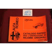 ALFETTA     MECHANICS AND BODY SPARE PARTS CATALOGUE (1972)
