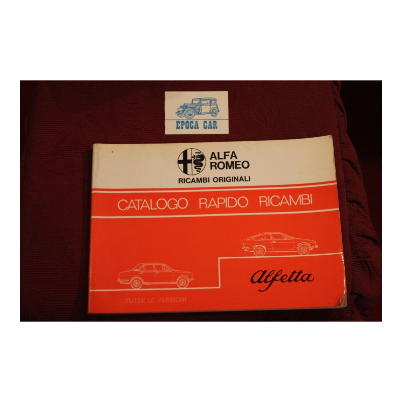 ALFETTA  /GT / GTV     MECHANICS AND BODY SPARE PARTS CATALOGUE (1977)