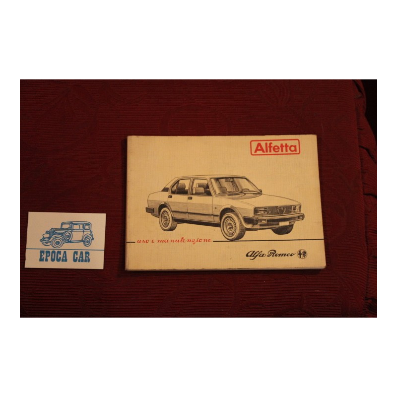 ALFETTA      LIBRETTO USO E MANUTENZIONE (1982)