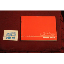 ALFETTA 2000 L    USE AND SERVICE BOOK (1978)