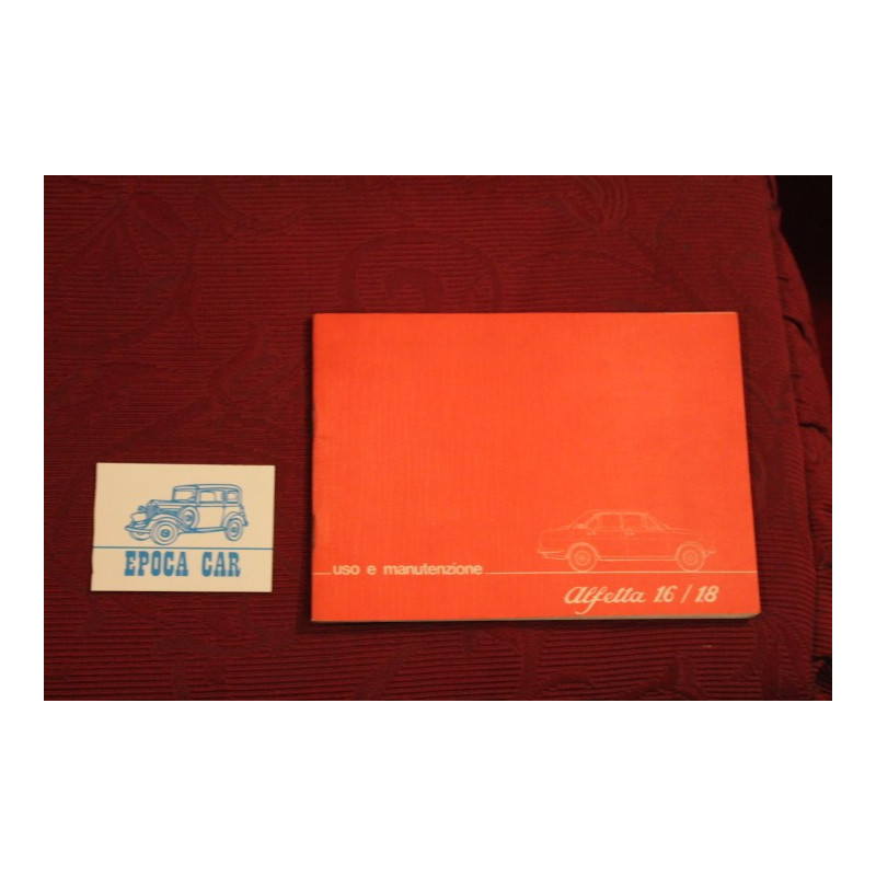 ALFETTA 1600 1800      USE AND SERVICE BOOK (1979)