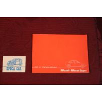 ALFASUD SUPER      LIBRETTO USO E MANUTENZIONE (1979)