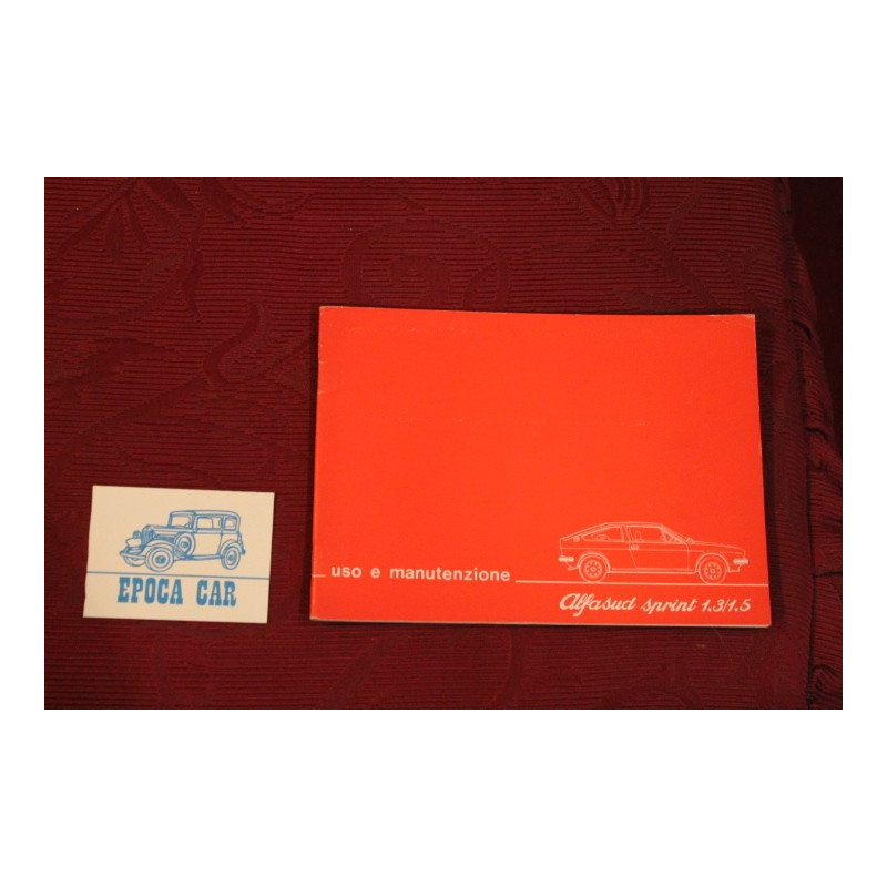 ALFASUD SPRINT 1,3  1,5        USE AND SERVICE BOOK (1978)