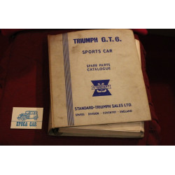 TRIUMPH  G. T. 6      SPARE PARTS CATALOGUE  IN ENGLISH  cover a little twisted and dirty.