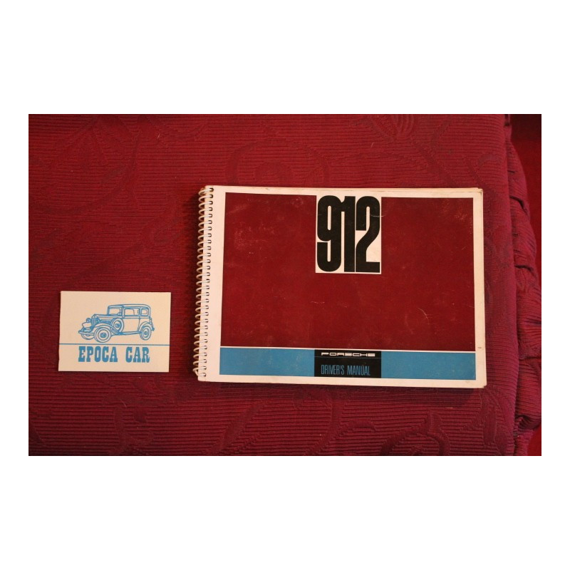 PORSCHE 912   LIBRETTO USO E MANUTENZIONE (1966) IN INGLESE