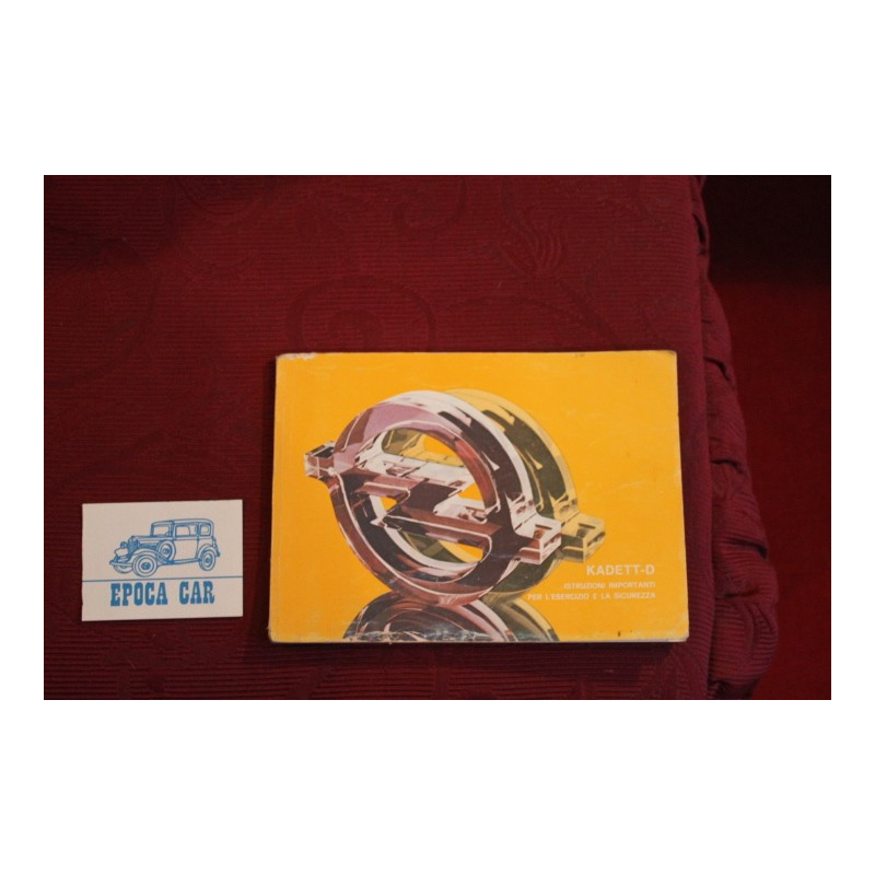 OPEL KADETT D   USE AND SERVICE BOOK (1983) IN ITALIANO
