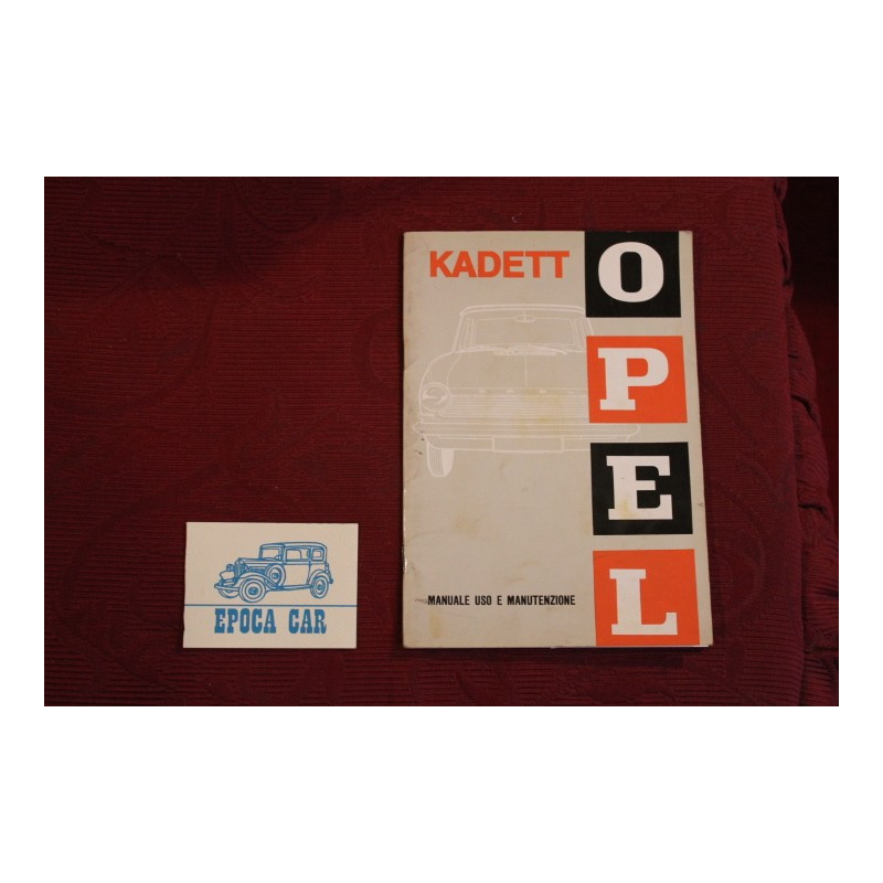 OPEL KADETT        LIBRETTO USO E MANUTENZIONE (1964) IN ITALIANO