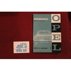 OPEL REKORD      LIBRETTO USO E MANUTENZIONE (1968) IN ITALIANO