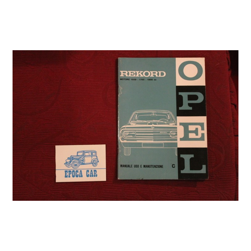 OPEL REKORD      LIBRETTO USO E MANUTENZIONE (1968) IN ITALIANO