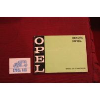 OPEL REKORD DIESEL    LIBRETTO USO E MANUTENZIONE (1973) IN ITALIANO
