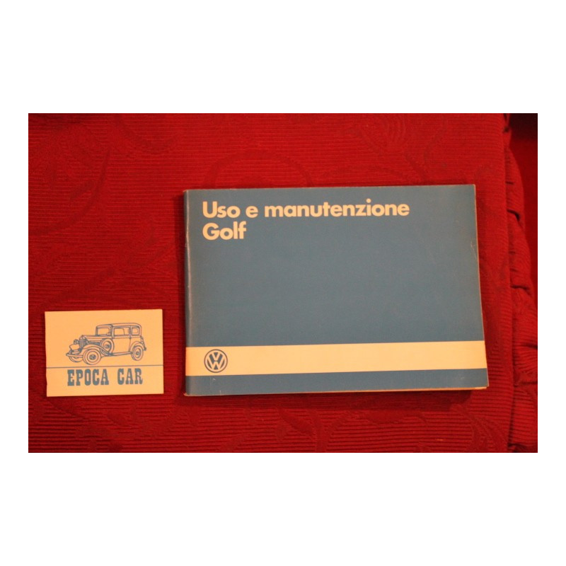 VOLKSWAGEN GOLF   LIBRETTO USO E MANUTENZIONE (1985) IN ITALIANO