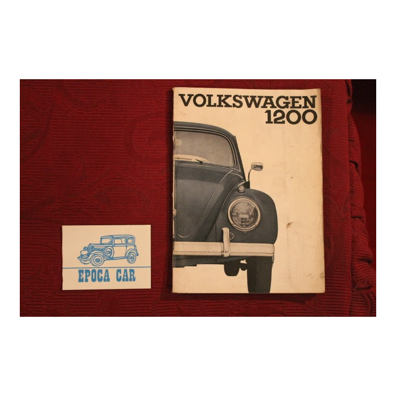 VOLKSWAGEN 1200   LIBRETTO USO E MANUTENZIONE (1963) IN ITALIANO