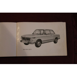 BMW 1602 2002 1802 2002 AUTOMATIC 2002 Tii  LIBRETTO USO E MANUTENZIONE (1973) IN ITALIANO