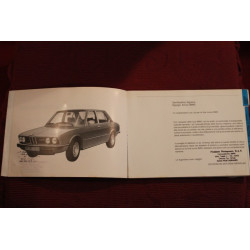 BMW 518 520 525 528 i        USE AND SERVICE BOOK (1978) IN ITALIAN