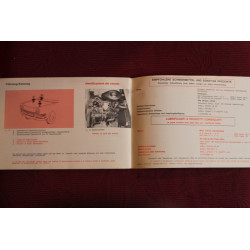 SIMCA 1000     LIBRETTO USO E MANUTENZIONE  IN ITALIANO E TEDESCO  qualche scritta in 3° e 4° di copertina