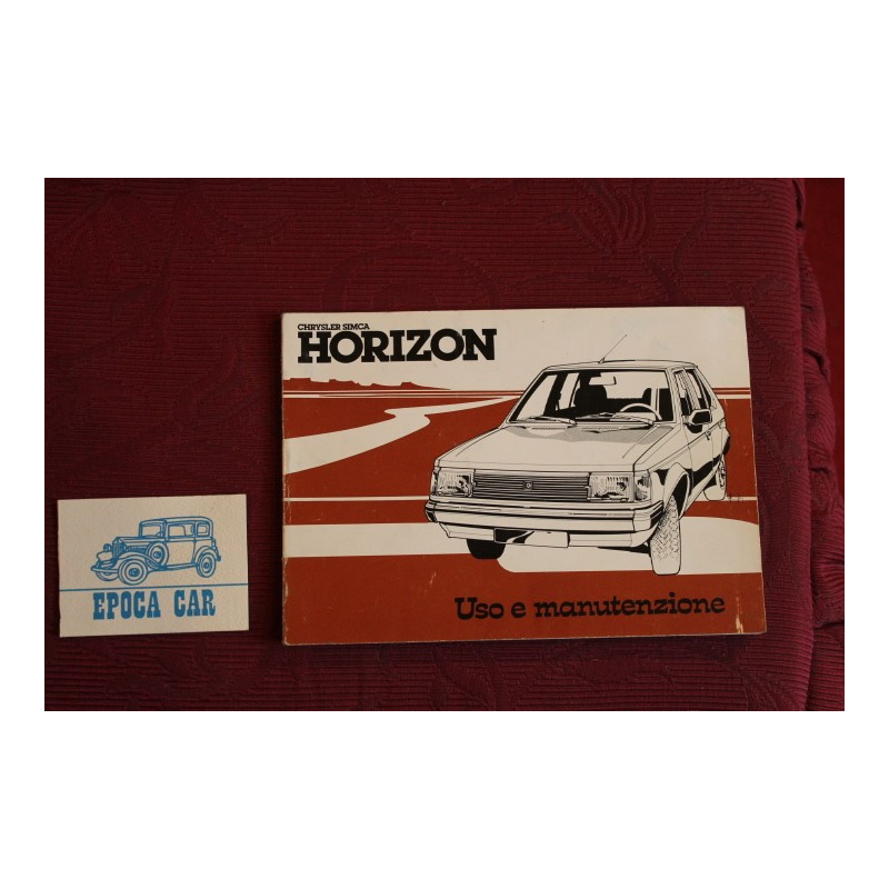 CHRYSLER-SIMCA  HORIZON      LIBRETTO USO E MANUTENZIONE   IN ITALIANO