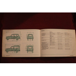 RENAULT 4     LIBRETTO USO E MANUTENZIONE   IN ITALIANO  presenti lievi aloni sulle ultime pagine
