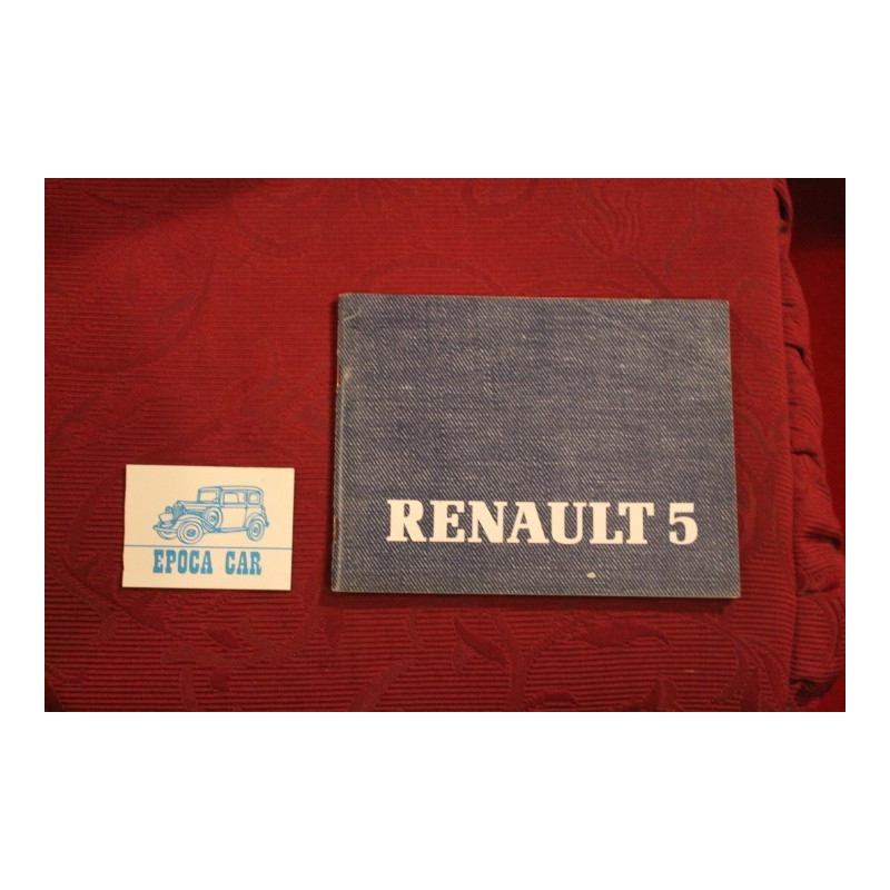 RENAULT 5    LIBRETTO USO E MANUTENZIONE (1985) IN ITALIANO