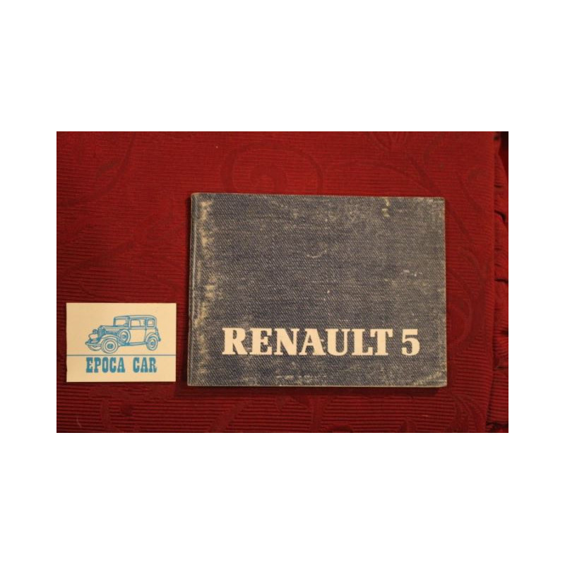 RENAULT 5    LIBRETTO USO E MANUTENZIONE (1985)  IN TEDESCO