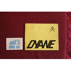 CITROEN DYANE 4 / 6     USE AND SERVICE BOOK (1972) IN ITALIAN  fourth of cover dirty