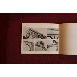 CITROEN DYANE 4 / 6     USE AND SERVICE BOOK (1972) IN ITALIAN  fourth of cover dirty